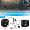 Car Central Locking Handles 1x Power Operated Black Whale Tail Locks
