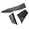 Car 6pcs Carbon Fiber ABS Front Bumper Splitter Fins