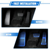 Kia Carnival 3 x Car Gas Accelerator Brake Foot Rest Pedal Covers (2020-2023)