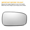 Honda Accord Right Side Heated White Mirror Glass (2003-2007)