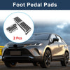 TOYOTA HARRIER 2 x Automatic Foot Accelerator Pedal Covers Silver Tone