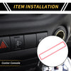 Jeep Wrangler JK (2011-2017) Pink Emergency Light Switch Panel Trim