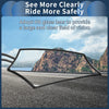 Motorcycle M8/M10 Rear View Mirror Handlebar Mirror Black Plastic 1 Set