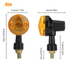 Universal Mini 2 x LED Motorcycle Turn Signal Indicators Amber Blinker Lights