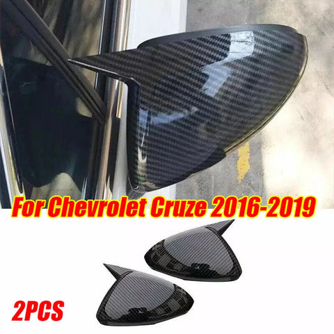 Chevrolet Cruze 2 x Carbon Fiber OX Horn Side Mirror Cover (2016–2019)
