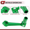 Bosuer M5 Green Head Folding Motorcycle Gear Shifter Lever