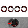 Benz E Class 4 Pcs Fire Red Door Lock Pin Covers (2015-2021)