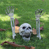 Indoor Outdoor Use Halloween Skeleton Head Bones Decorations