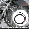 Motorcycle 90 Degree Brake Hose Braided Line Clutch Tube 180cm Black