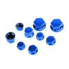 Hex Bolts Blue for Suzuki F 30 x Protective Caps
