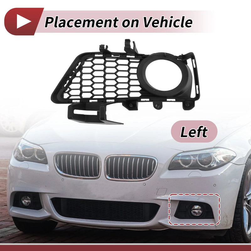BMW 3 Series Black 1 Pc Front Left Fog Light Grill
