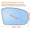 Mercedes-Benz S430 Heated Right Rearview Mirror Glass (2000-2003)