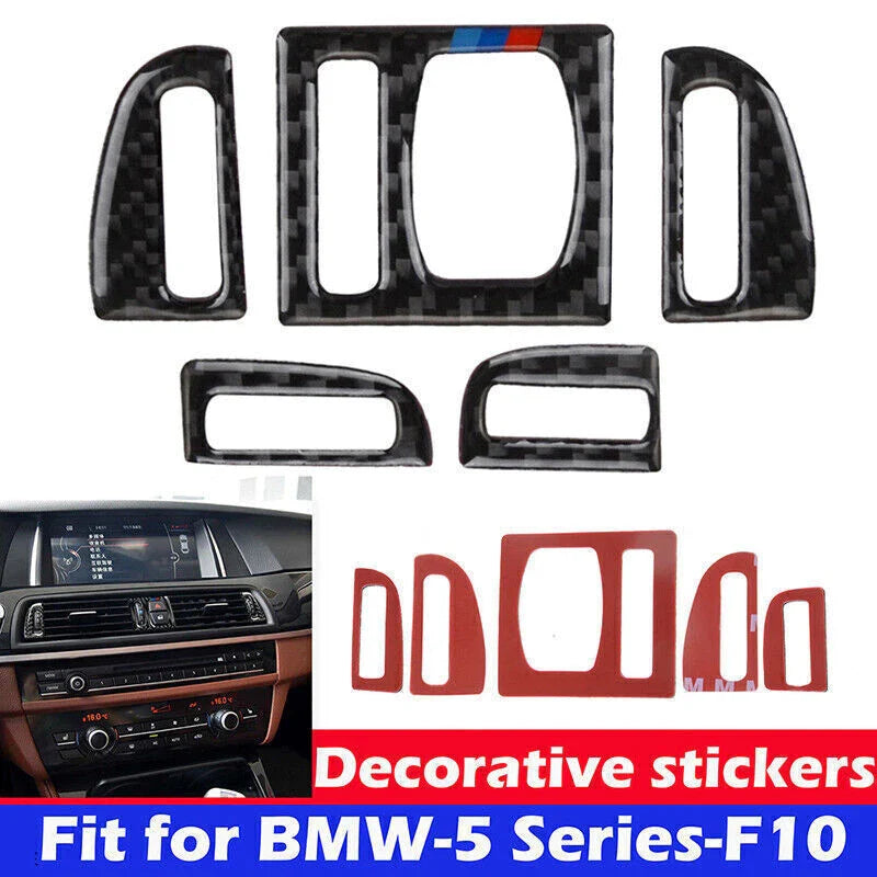 BMW 5 Series F10 Carbon Fiber Air Vent Cover Trim (2011-2017)