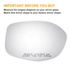 Honda Odyssey Left Right White Mirror Glass Pair w/ Back Heated (2014-2017)