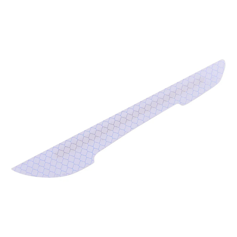 Car Reflective Blue Carbon Fiber Style Side Mirror Warning Trim