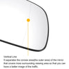 Peugeot 307 Right Side White Mirror Glass w/ Back (2001-2009)