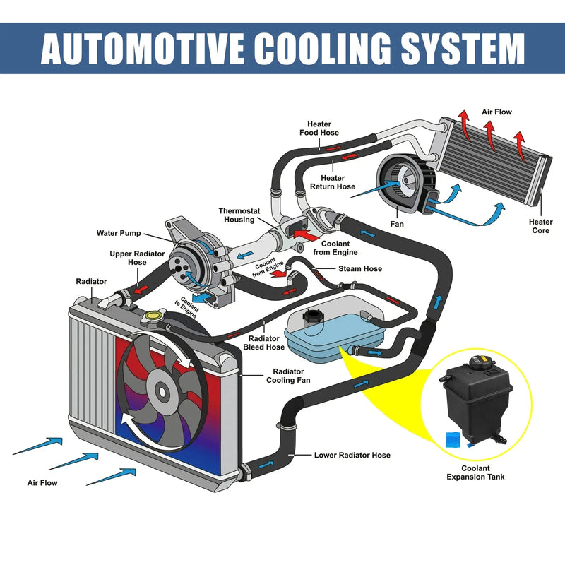 BMW X5 1 x Coolant Radiator Reservoir Tank with Cap and Sensor