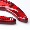 Land Rover Evoque 2 x Steering Wheel Shift Paddle Extensions Carbon Fiber Red (2012-2018)