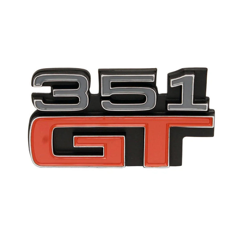 Ford XA GT "351 GT" Coupe Fender Badge (1972-1973)
