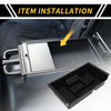 Chevy Silverado 1500 & GMC Sierra - Black Full Center Console Tray