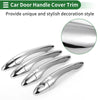 KIA Optima K5 Silver Tone Door Handle Cover Trim (2011-2020)