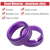 Dodge Ram 1500 (2019-2023) - 4 x Purple AC Switch Knob Cover Ring Trim