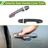 Toyota Alphard Carbon Fiber Black Exterior Door Handle Cover Trim (2015-2021)