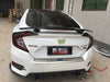 Honda Civic 2016-2023 Unpainted ABS Rear Spoiler Wing with LED Light