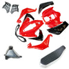 125cc Sport Quad ATV RED Plastics Fairing Fenders Seat Fuel Tank