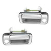 Door Handles Chrome Pair Front Outer Fits Toyota