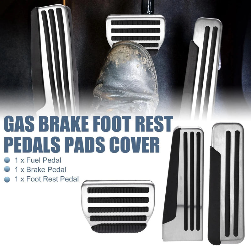 Infiniti Q50 Q60 Q70 QX70 G25 G35 3 x Gas Brake Foot Rest Pedal Pads Cover