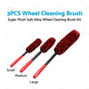 Alloy Wheels 3 x Soft Wheel Cleaning Brushes
