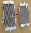 Kawasaki KXF250 KX250F Aluminum Radiator & White Hose (2009-2011)