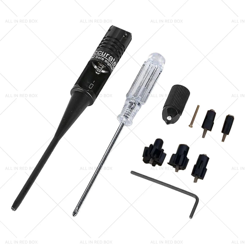 .22 to .50 Caliber Rifles Hunting Red Dot Laser Bore Sight