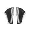 Harley Davidson Softail 2 x Black White Front Floorboards Foot Pegs (2018-2025)