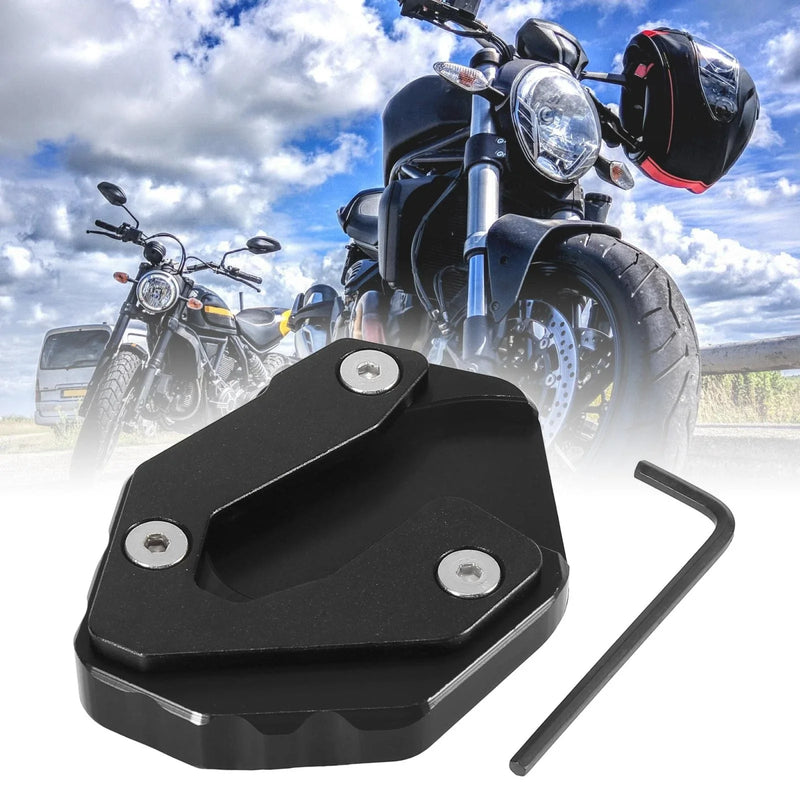 Yamaha MT-09 XSR900 Kickstand Foot Plate Side Stand Pad Black