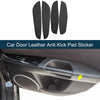 BMW 3 Series (2013-2019) Black 1 Set Kick Pad Sticker Leather