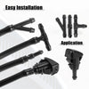 Dodge RAM with 2M Hose Front Windshield Washer Nozzle Kit (2010-2023)