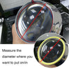 80mm White DRL COB LED Angel Eyes Halo Ring Fog Headlight Lamps