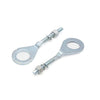 Universal 4 x 18mm Dia Hole Silver Tone Chain Axle Adjuster Tensioner
