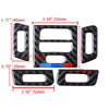 BMW 3 Series E90 E92 E93 Real Carbon Fiber Air Vent Outlet Trim (2005-2012)