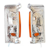 Corner Light Lamp Chrome Pair Fits Nissan Navara D21 Pickup Truck 1986-90 D05