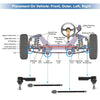 Dodge Ram 1500 4x Front Inner Outer Tie Rod End Link (2011-2015)