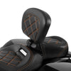 Harley Touring Road Glide 2009-2023 Black Front Backrest Pad