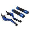 Honda CBR1000RR Blue Extendable Brake Clutch Levers & Handlebar Grips (2004-2023)