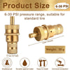 Car SUV 6-30 PSI Air Valve Core 4 x Brass Tire Deflators Kit