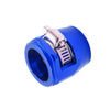 Car Model 4Pcs Blue AN6 Fuel Hose Line End Cover Clamp Connectors