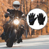 Pair Motorcycle Gloves Heat Dissipation Glove Full Finger Black Blue Polyester