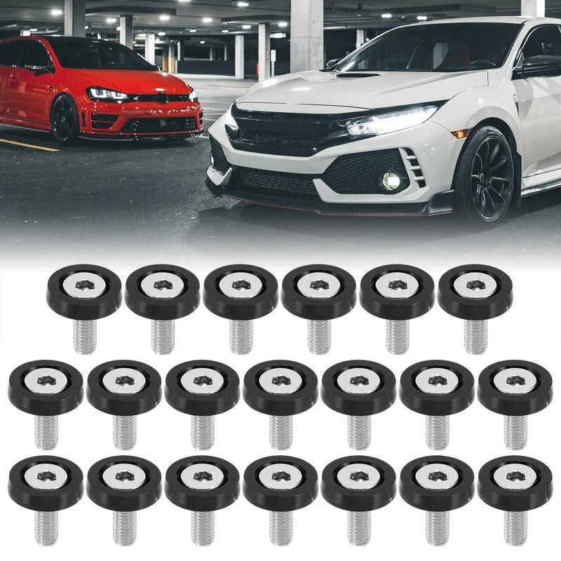 Car / Motorcycle 20pcs M6 Fender Bumper Washer Bolt Engine Bay Fastener