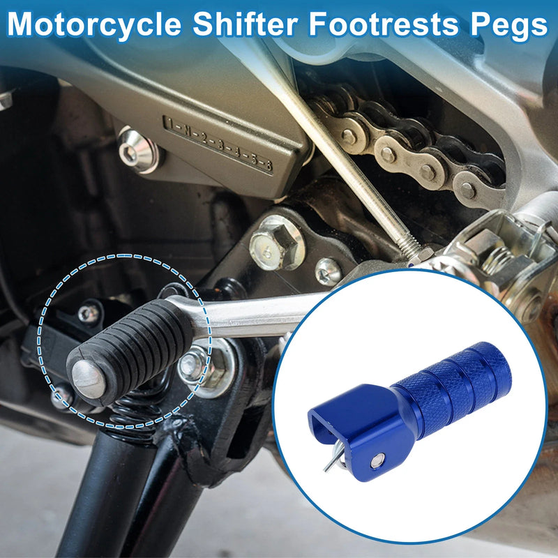 Suzuki RMZ Blue Motorcycle Shifter Footrests Pegs